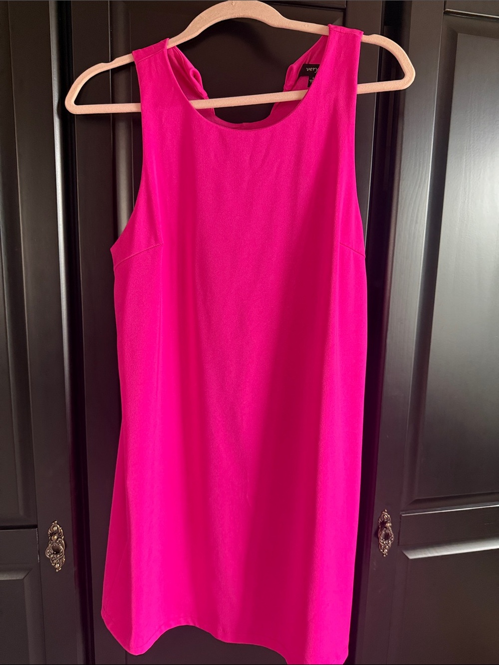 Very J Hot Pink Sleeveless Shift Dress